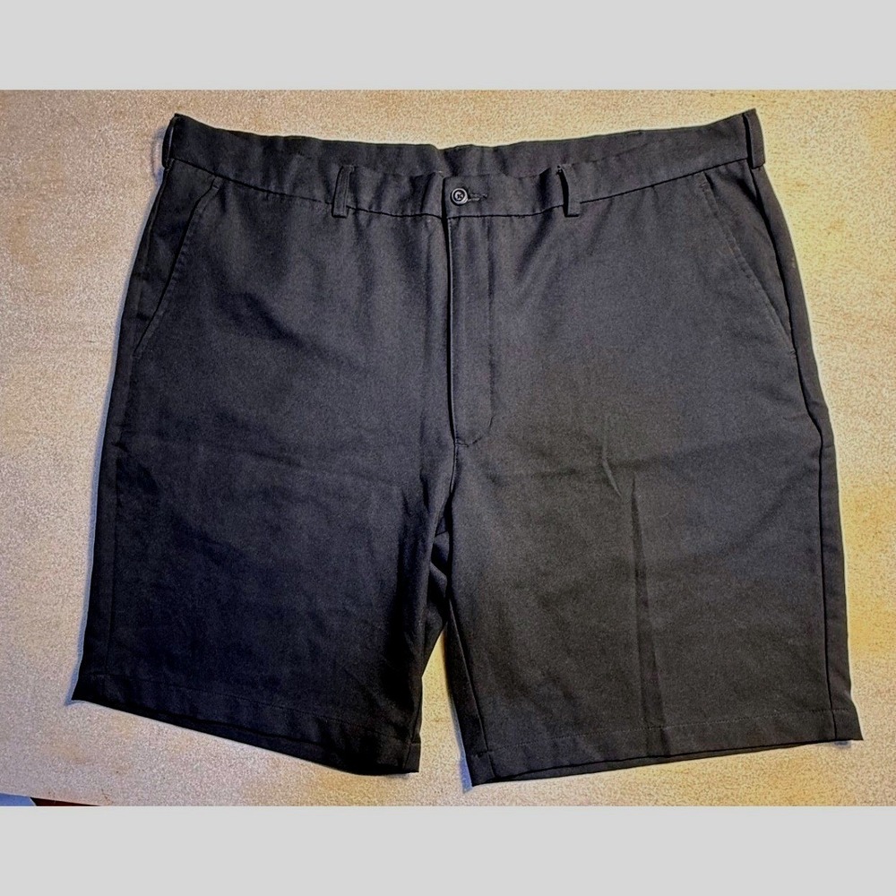 Ben Hogan Mens Performance Golf Shorts Black Flat Front Size 42 Athletic-2133‎